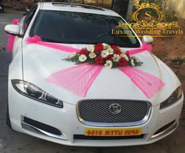 Decorated Jaguar For Wedding